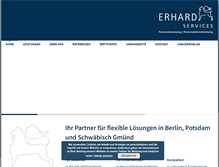 Tablet Screenshot of erhard-services.de